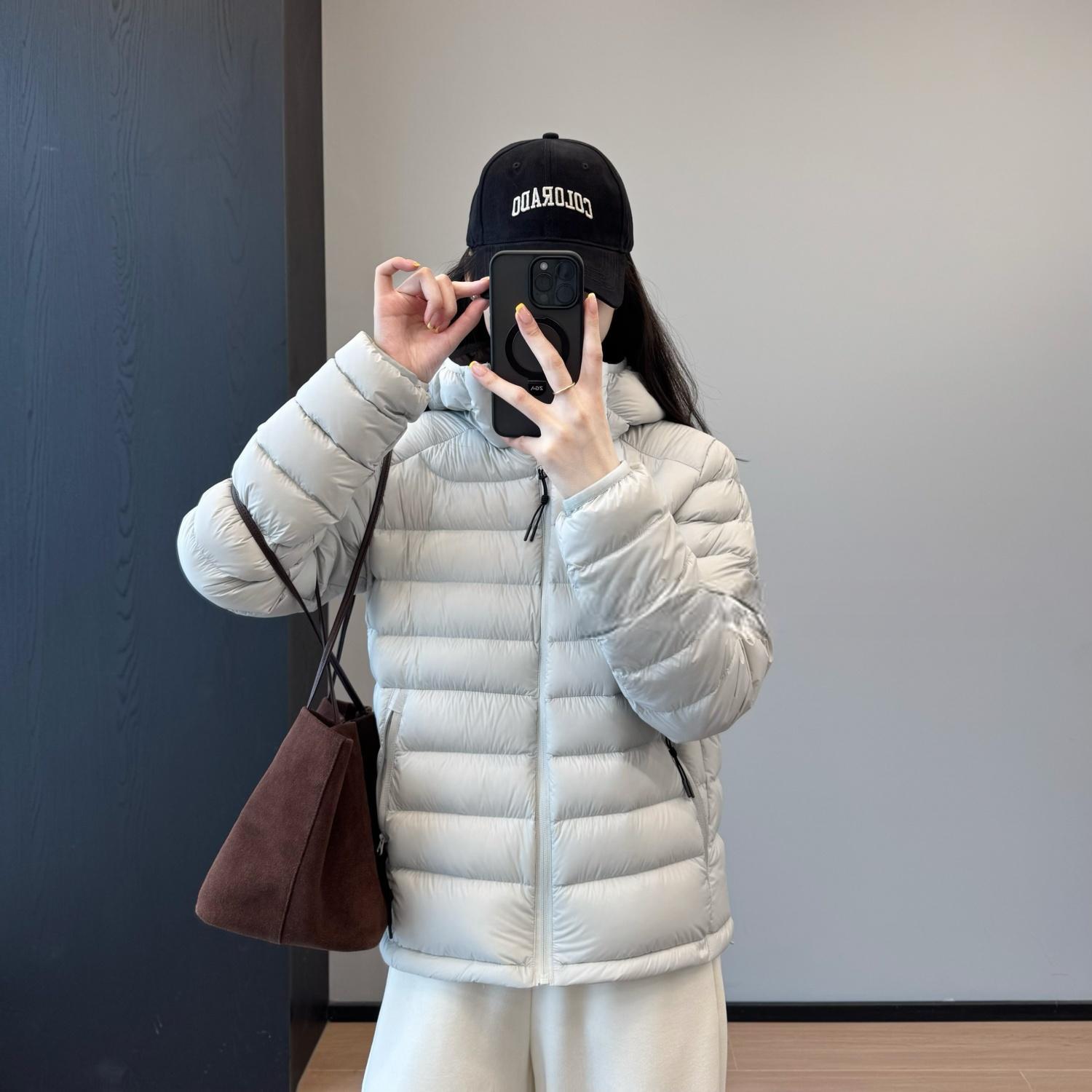 Bird 's House con la misma chaqueta de costilla, chaqueta de plumón para mujeres corta 2025, nueva alta calidad Samsung 95 blanco, chaqueta de plumón ligera y cálida