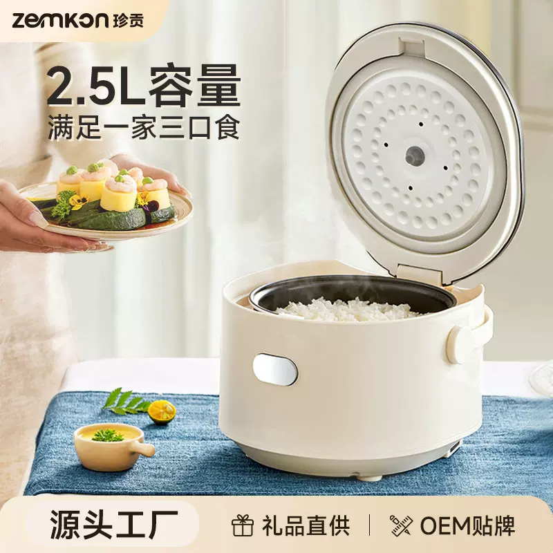 德国品牌Zemkom电饭煲1-3人家用智能小型2-3人米汤分离迷你电饭锅