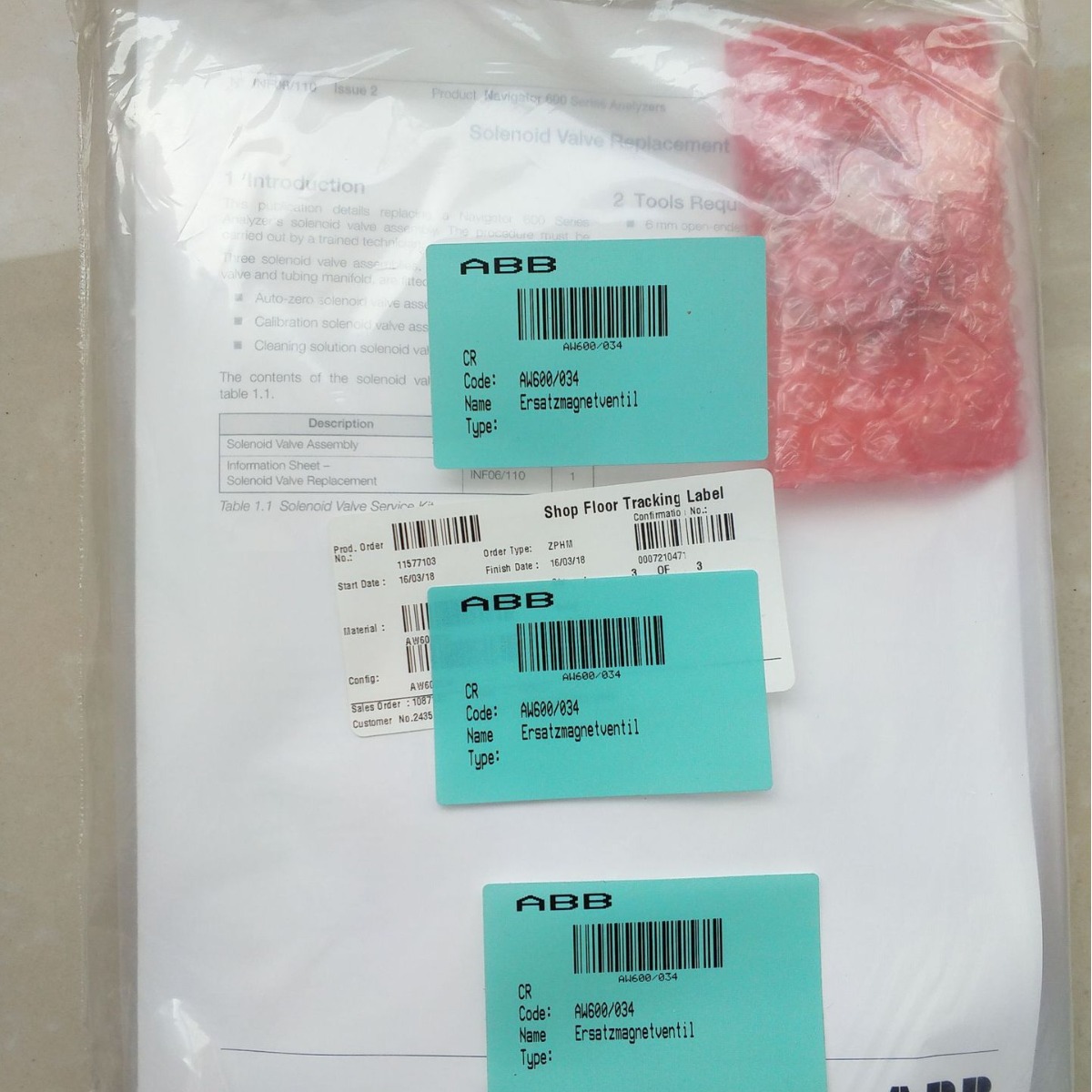 ABB电极AW641/5400091W ABB电极AW641/5400091W