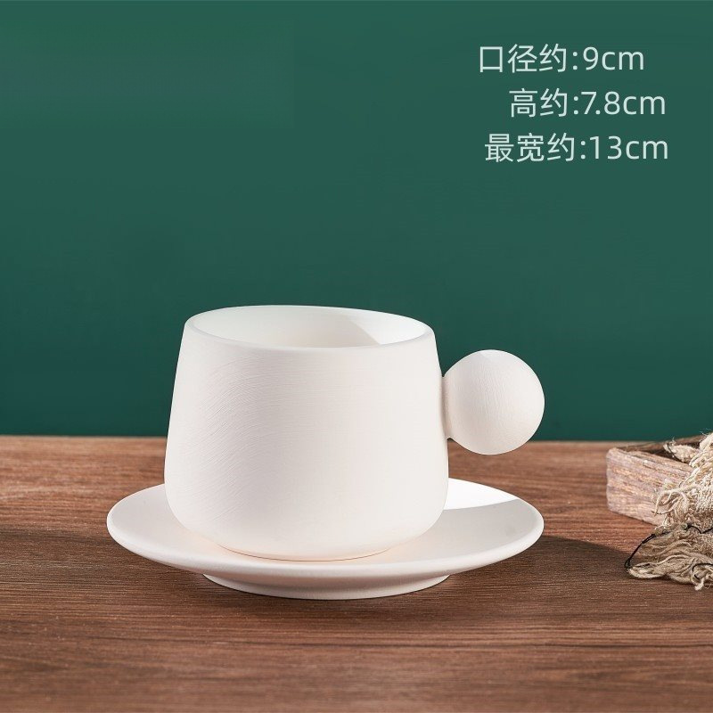 景徳鎮無地カップ陶器 diy 手作り釉下色白胚塗装マグカップ手描き高白粘土無地カップ|undefined