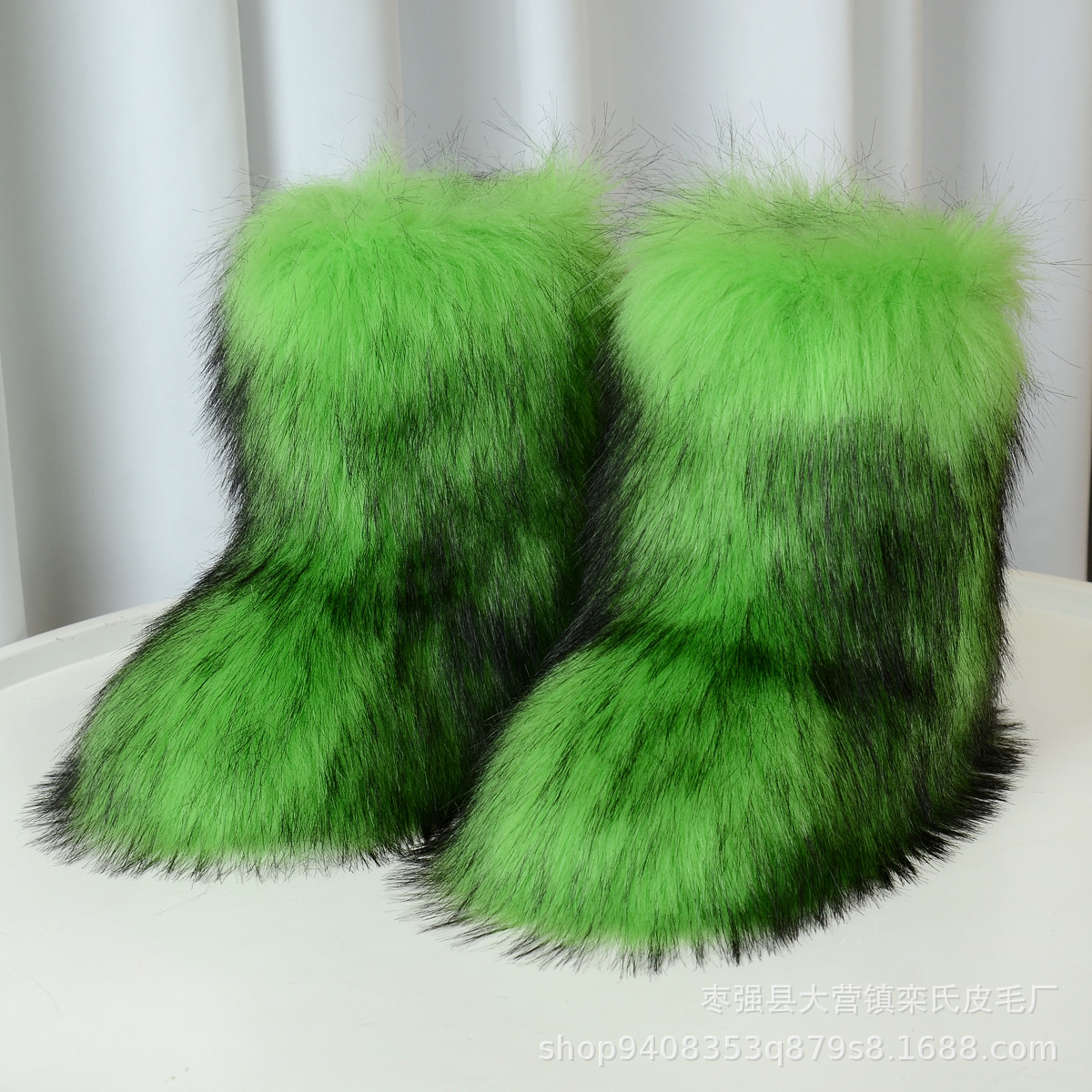 Botas de Nieve de Piel Sintética y Felpa Térmicas para Invierno