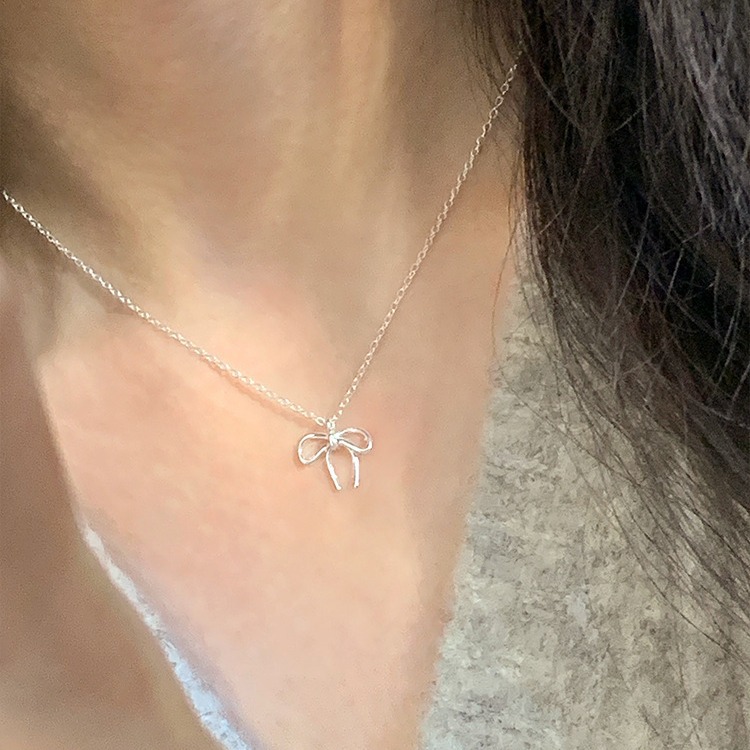 Nouveau collier ras-de-cou simple à nœud pour femme, style coréen Dongdaemun Ins, accessoire tendance et frais en gros_voghion.com