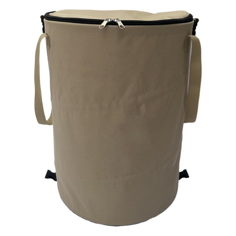 Al aire libre plegable camping basura con tapa jardín picnic camping cubo de almacenamiento de gran capacidad bolsa de almacenamiento portátil