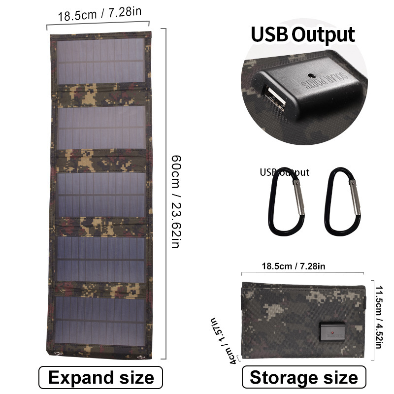 20Wソーラー折り畳みバッグUSB充電器キャンプ携帯電話4-5割引携帯アマゾンクロスボーダー専用30W|undefined