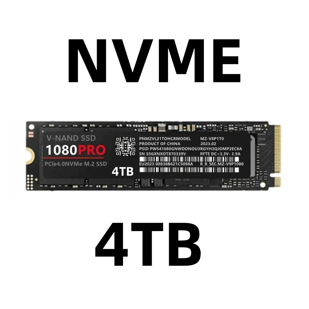 NVMe M.2 2280 PCIe 4.0 SSD 1080PRO, 1/2/4 ТБ, до 7 450/6 900 МБ/с, совместим с PS5