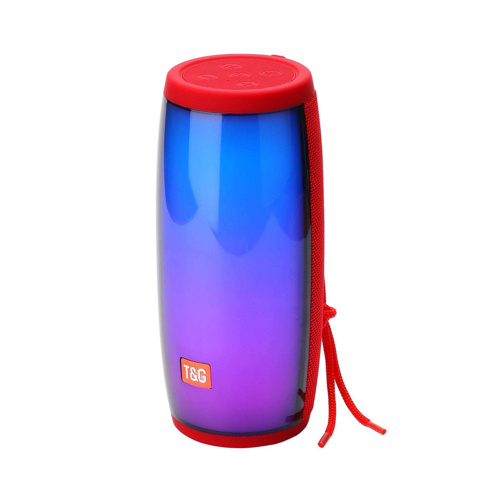Nuevo altavoz inalámbrico transfronterizo Bluetooth pulsante de alta calidad LED siete colores lámpara de tarjeta de enchufe al aire libre computadora subwoofer