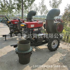 柴油6寸抽水排水泵 8寸流量680立方水泵 地面排水工地抽水泵图片