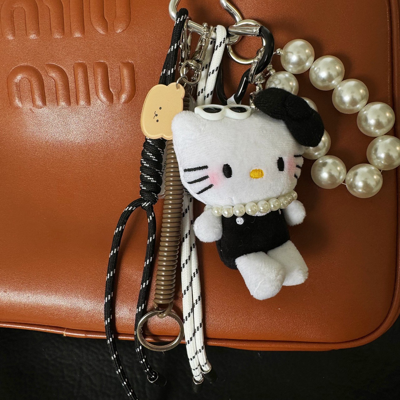 Cute necklace handmade from pearl