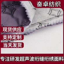 现货批发秋冬有线绗缝面料保暖棉服童装男女装时尚潮服面料