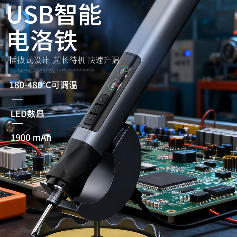 USB Radio Soldering Iron High-End Welding Tool 1900Mah Large Capacity Continuous Working 1 Hour