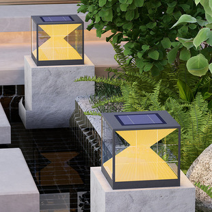 Outdoor Column Lamp Solar 2025 Designer House Lamp Modern Simple Stainless Steel Waterproof Courtyard Lamp