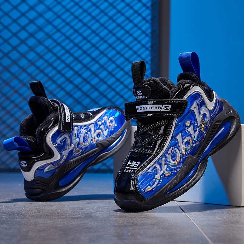 哈比熊童鞋2022春季新款男童时尚潮运动鞋二棉保暖男童鞋现货代发