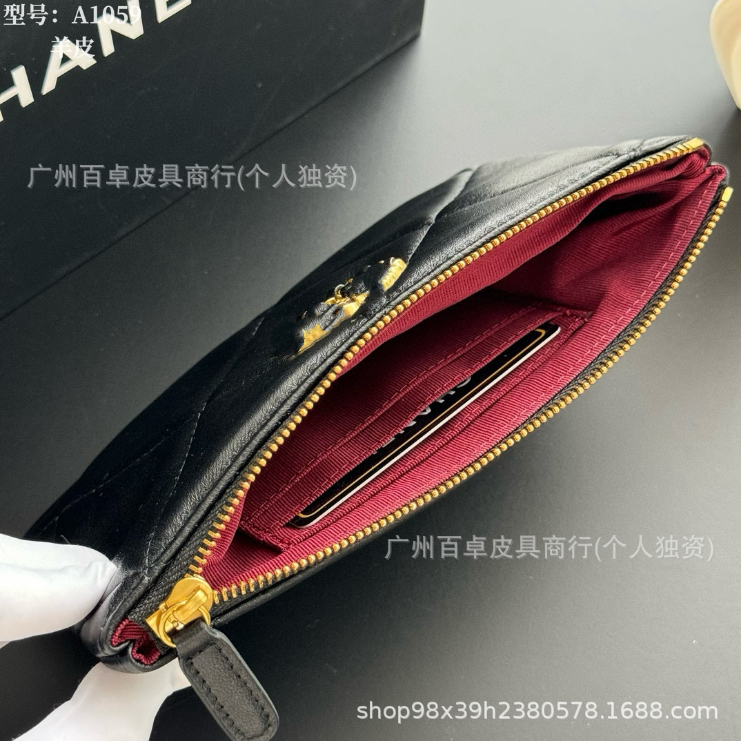 D-Style Large Diamond Quilted Women's Clutch Bag, Lambskin Evening Bag, Genuine Leather Zippered Phone Bag, Envelope Bag - Thumbnail 5