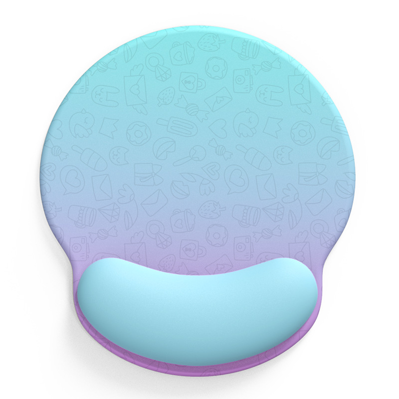 Nuevo gradiente mouse pad silicona muñeca pad estilo simple niños y niñas antideslizante portátil pulsera hermosa