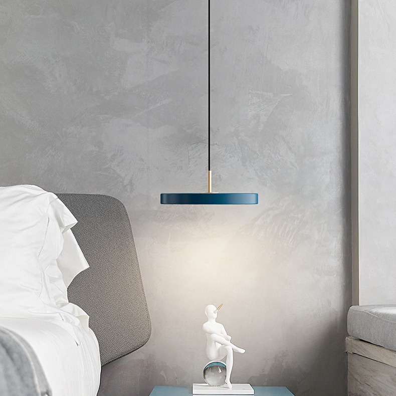 Modern and minimalistic ceiling lamp for bed