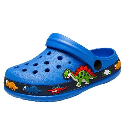 Jinjiang factory  cross-border foreign trade summer children's perforated sandals cool slippers cartoon beach shoes for men and women with upturned top