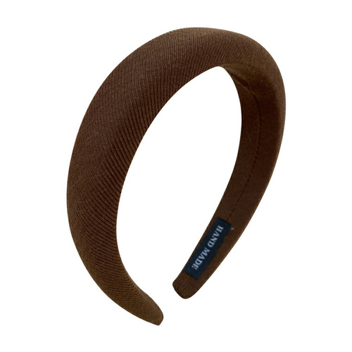 Korean autumn and winter color wide-brimmed sponge headband with high skull and niche hair-pressing headband, versatile for little girls who want to show off their face when going out