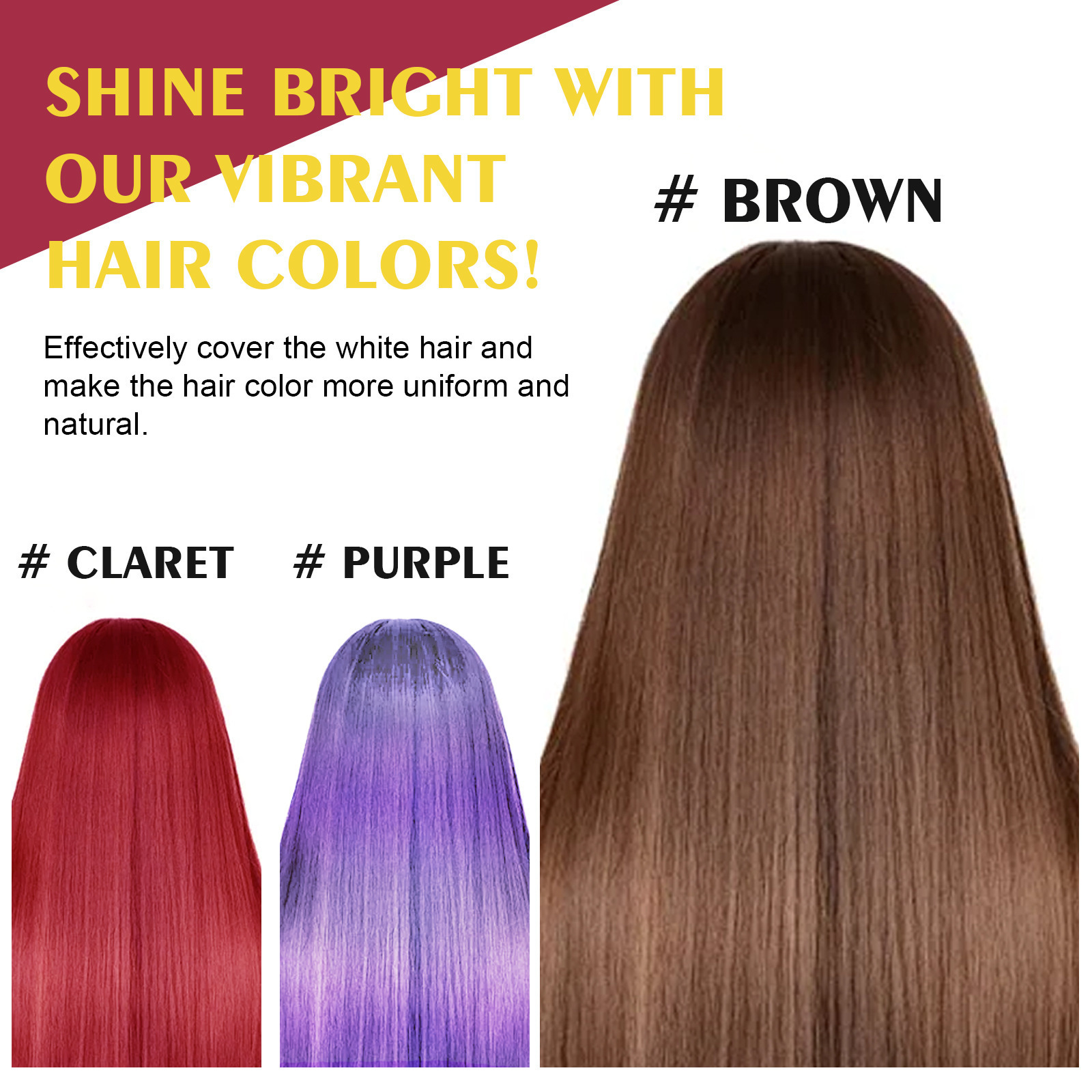 Cross-border EELHOE Hair Shampoo Series suave humedece el cuero cabelludo con fácil cambio de color para el cabello Shampoo