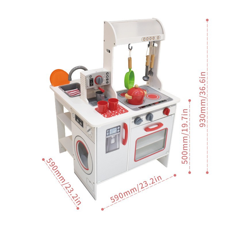 Juego de juguetes de cocina para niños transfronterizos, cocina simulada, cocina, niña, utensilios de cocina para bebés, regalo para niñas