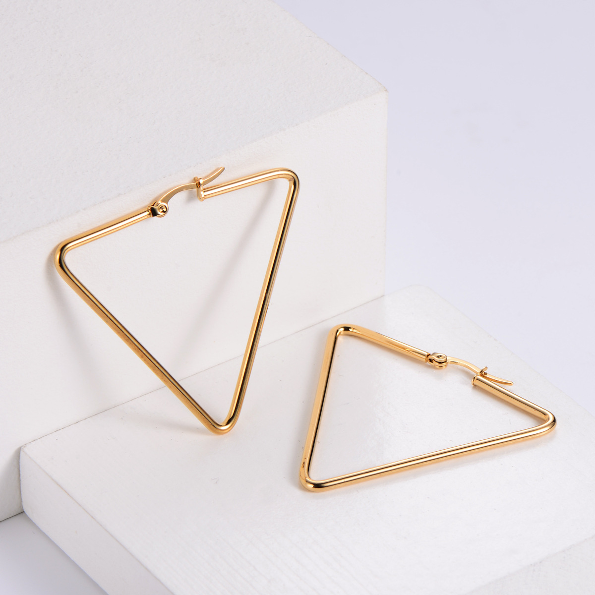 Pendientes de acero inoxidable a la moda para mujer, de titanio y oro de 18K, con borlas exageradas, pendientes de espiral elegantes, accesorios de joyería. image 8