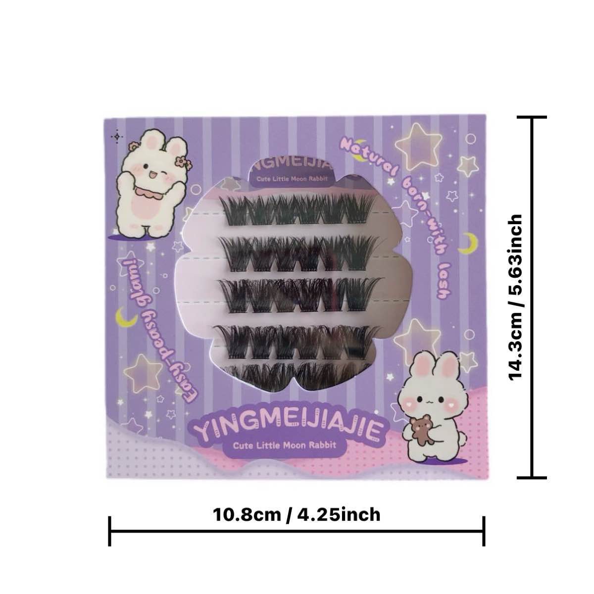Parillas falsas transfronterizas, pestañas falsas sin pegamento, para juegos de rol, pestañas naturales de un solo racimo, pestañas falsas sin pegamento para principiantes.
