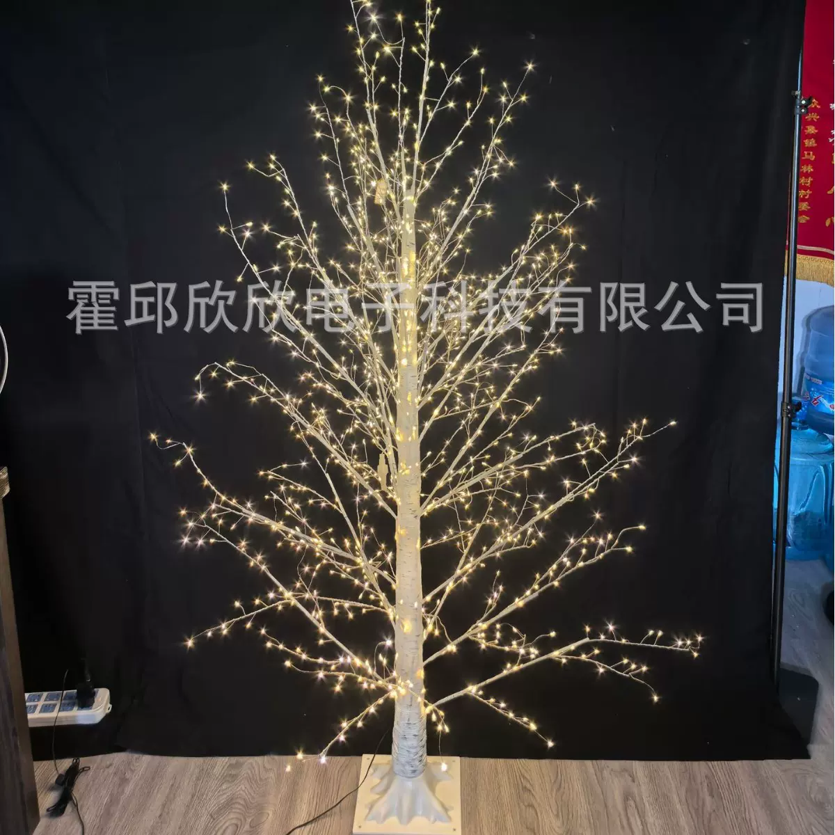 跨境爆款亚马逊led白桦树灯庭院景观树灯仿真发光树灯圣诞装饰灯