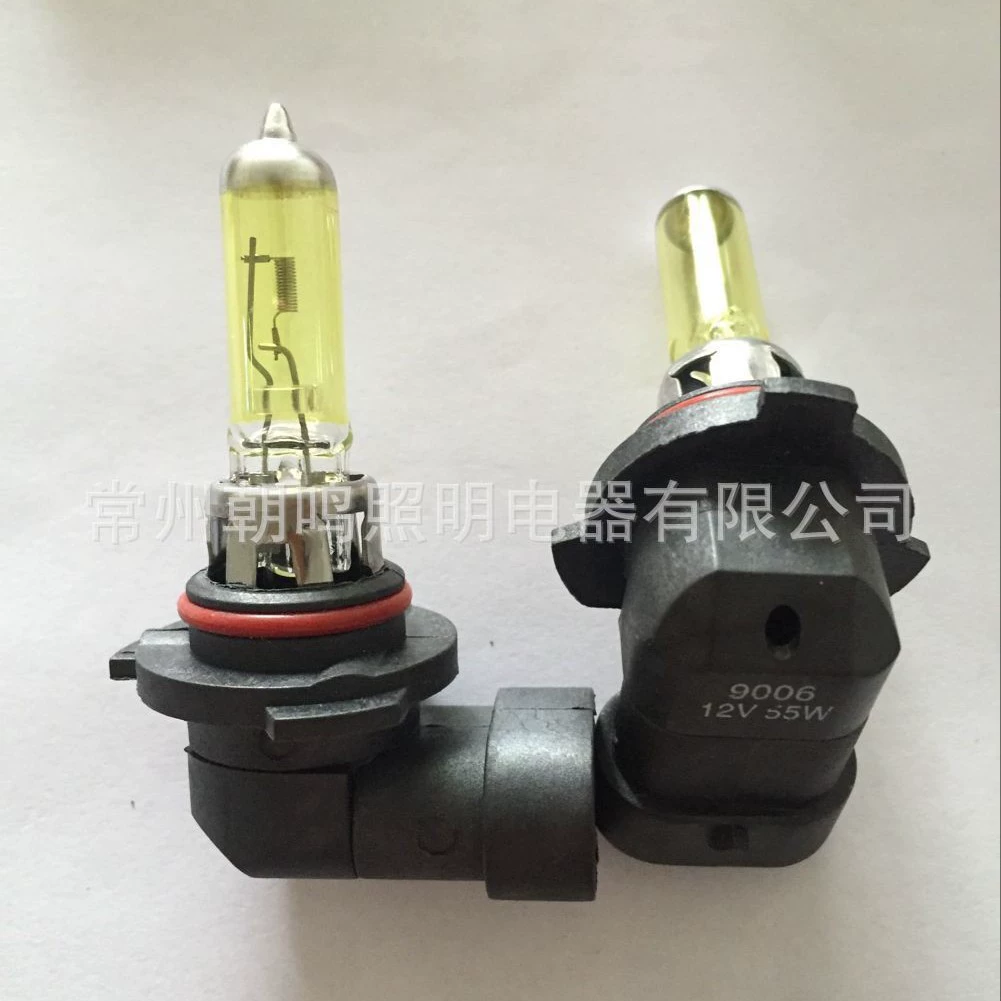 Автомобильная фара "9006 12V55W кварцевая Золотая световая галогенная лампа" оптом, прямые продажи