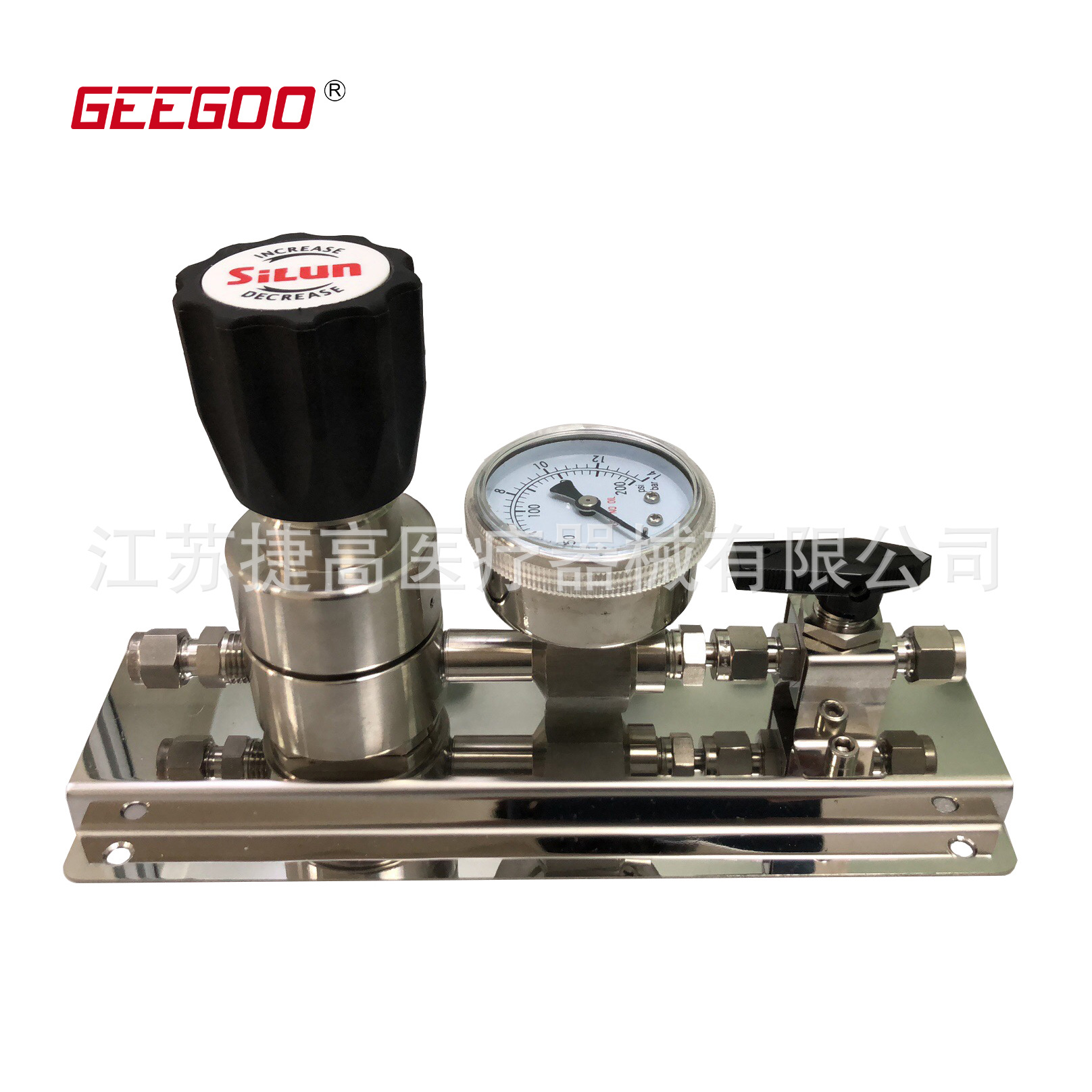 实验室气体不锈钢减压器终端 气体汇流排