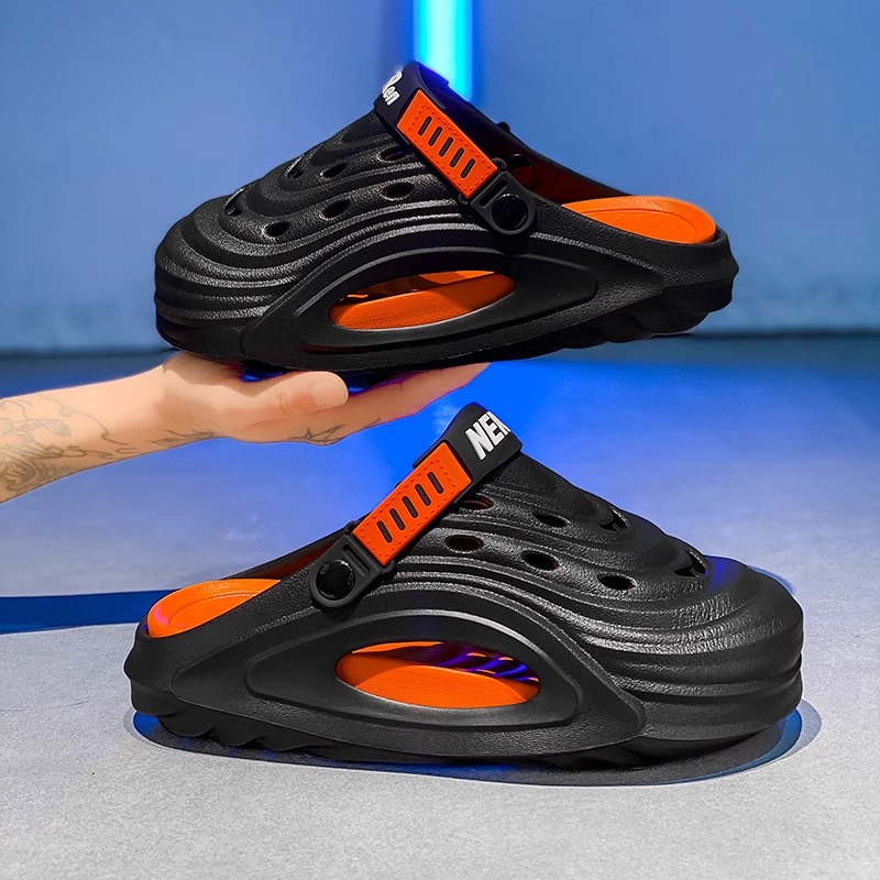 Zapatos para hombres de verano marca de moda antideslizante anti-desgaste sandalias 2024 nuevas zapatillas frías de piso grueso