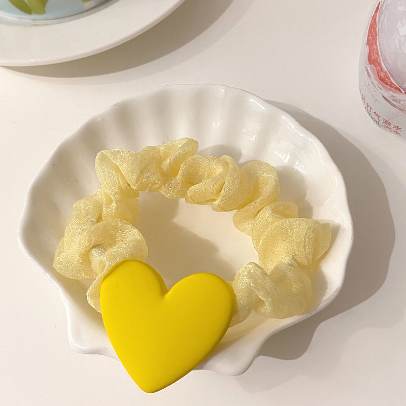 Sweet Heart Shape Plastic Hair Tie 1 Piece display picture 3