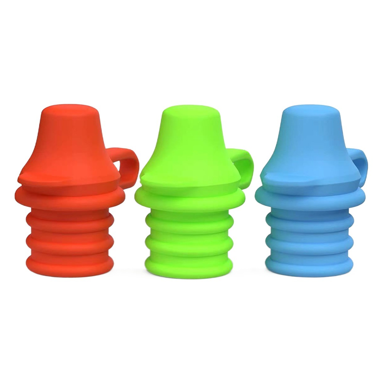 Nueva botella de silicona transfronteriza boquilla superior anti-desbordamiento botella de silicona boquilla superior botella de bebida a prueba de fugas