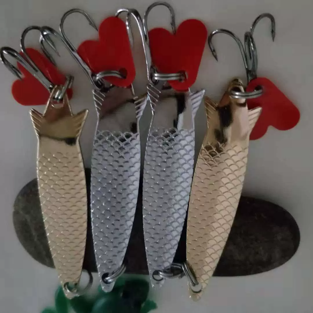 鱼翅6cm/7g路亚亮片鱼饵路亚饵翘嘴 渔具批发直销