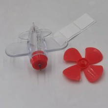 發光小飛機風力發電小飛機電動車風能LED亮光車載裝飾汽車氛圍燈