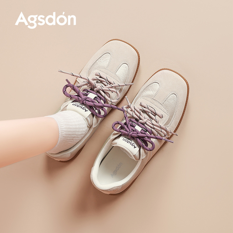 Augu Shi Dengde zapatos de entrenamiento para mujeres 2025 nuevo ballet de verano Gump zapatos descalzos con suela delgada zapatos casuales blancos