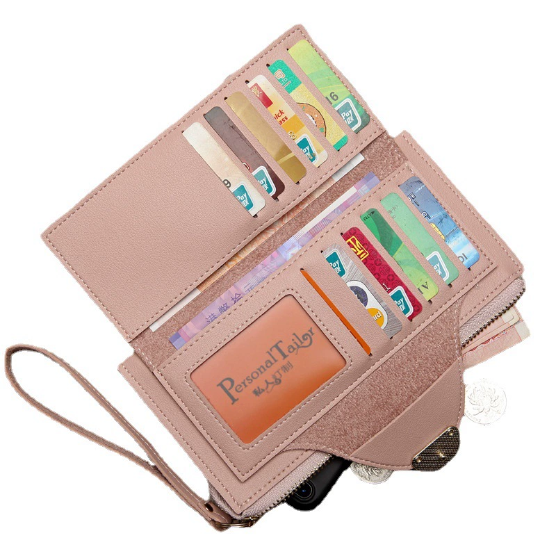 Длинный кошелек, свежая универсальная маленькая clutch сумка, корейский стиль, оптом