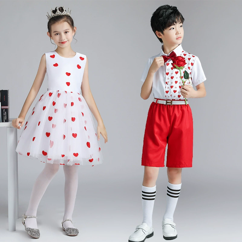 Детская хоровая одежда Хор начальной и средней школы читает танцевальные костюмы для мальчиков и девочек