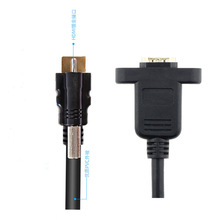 hdmi公转母高清线线带螺丝固定4K8K电视电脑投影仪喷码机高端仪器