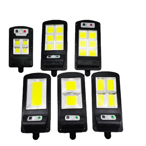 New type solar street light, strong light, human body induction, courtyard waterproof wall light, intelligent remote control lighting COB street light
