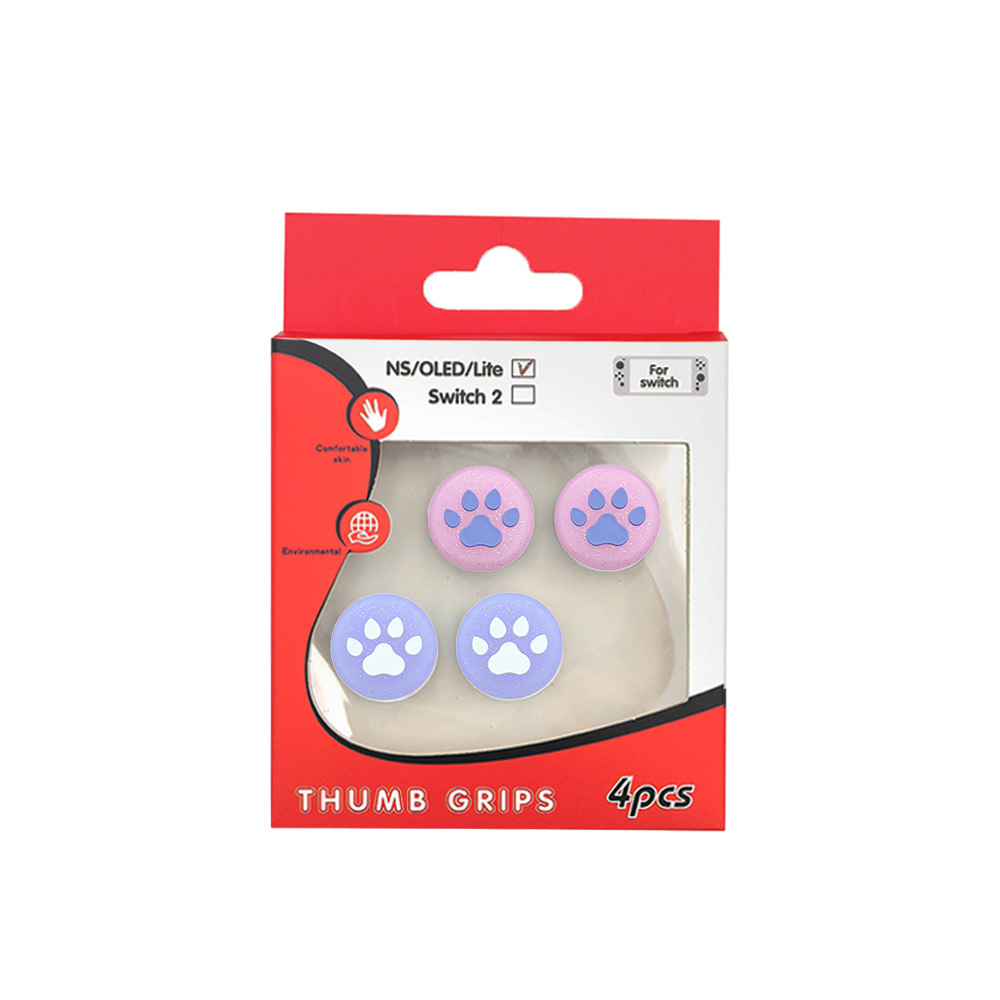 Fundas de silicona para joystick de Nintendo Switch, con diseños de gato, fresa, limón, compatibles con NS, OLED y Lite. image 9