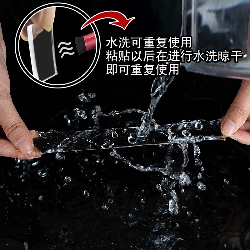 Cinta Nano de doble cara de alta viscosidad transparente acrílico transparente adhesivo de doble cara lavable extraíble Magic Nano cinta