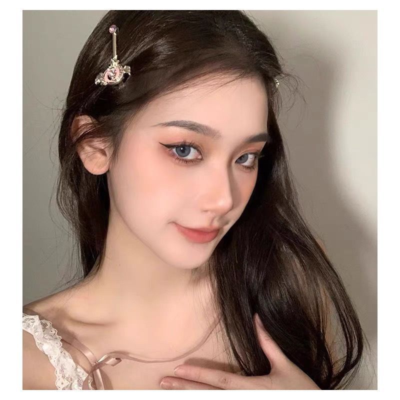 15g Weight Hair Clip Hair Accessories Type 1 Piece Quantity Holiday, Street Occasion Metal Material Cartoon, Magic Wand Pattern All Seasons Season Women's Gender Cute Style Cute Women's Cartoon Magic Wand Metal Hair Clip 5