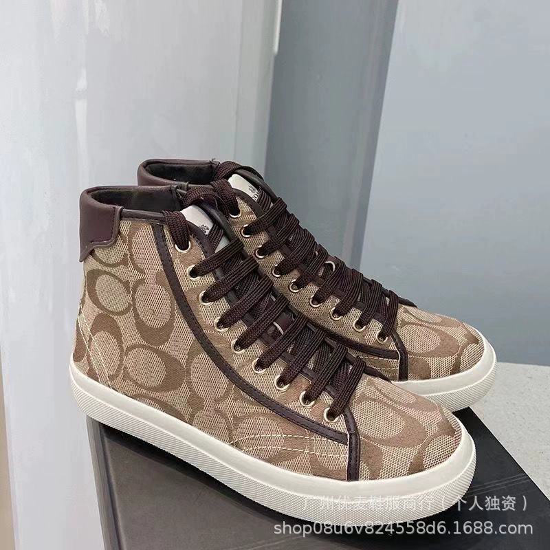 Европейская станция C Внешняя торговля трансграничная 2024 весна и лето новые брезентовые туфли ретро высокие брезентовые удобные брезентовые туфли