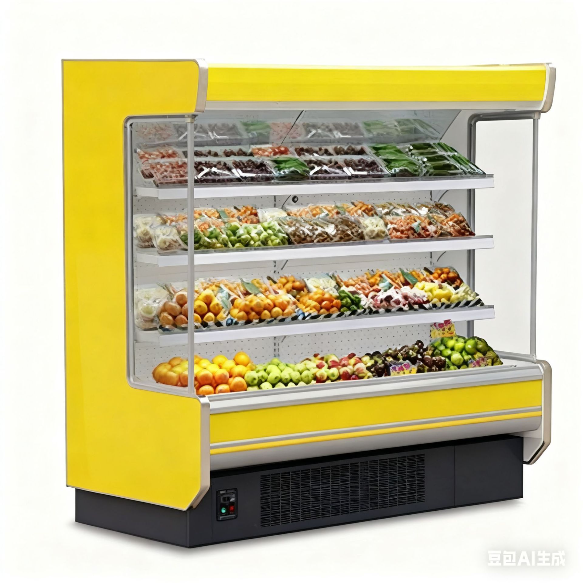 水果超市风幕柜 水果风冷冷藏展示柜 便利店酸奶饮料冷藏柜09FG