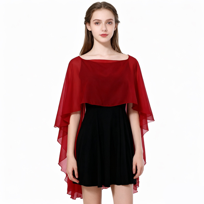 Foreign trade AliExpress eBay chiffon pullover shawl pullover cloak lengthened shawl ladies sunscreen arm manufacturers