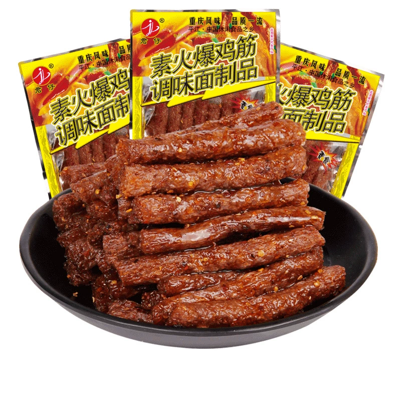 Дзюнзай Су Горячая куриное сухожилие острая палочка глютен Пост кампус ностальгическое детство Интернет знаменитости острая закуска специальность