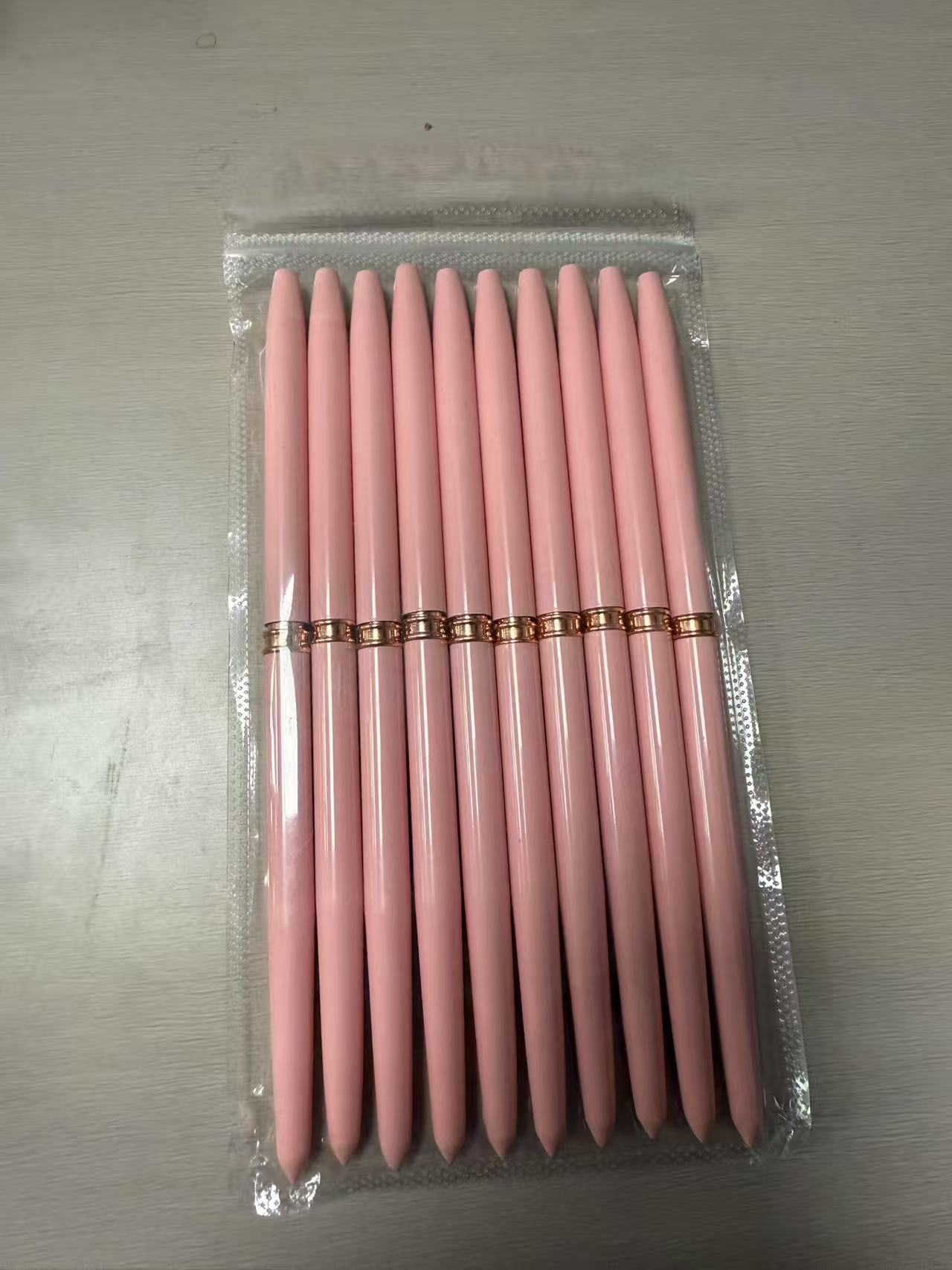 Juego de bolígrafos de uñas rosas transfronterizas 10 varillas de metal para dibujar líneas de dibujo de flores, fábrica de bolígrafos de uñas de barrido pintados