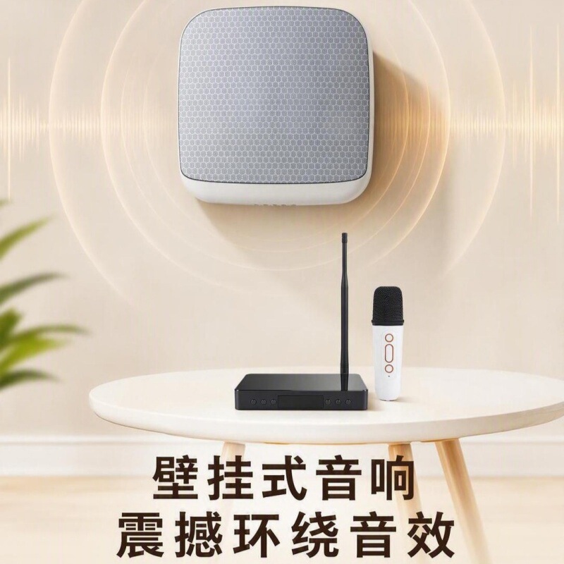 Wall-mounted Bluetooth speaker for commercial and home use, background music system, wireless transmitter, multiple receivers in series Wall-mounted Bluetooth speaker for commercial and home use, background music system, wireless transmitter, multiple receivers in series