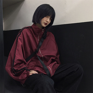 European Fashion Casual Versatile Short Outwear for Women 2025 Spring New Korean Style Stripesd Loose Stand-Up Collar Jacket Top