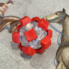 12-key transparent shell-red hat