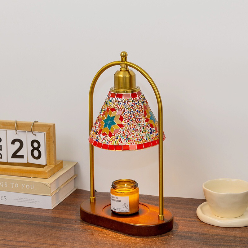 Bohemian Aromatherapy Lamp Melted Wax Lamp Turkish Retro Table Lamp Bedroom Bedside Lamp Moroccan Atmosphere Night Light